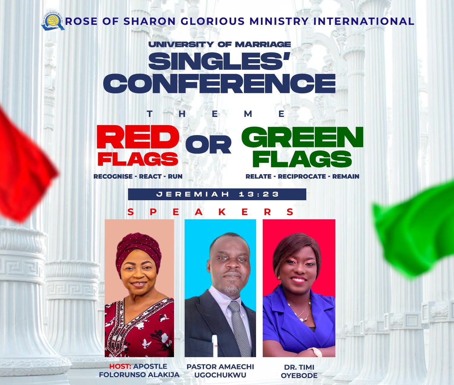 University of Marriage Singles' Conference 2023 RoSGMIRose of Sharon